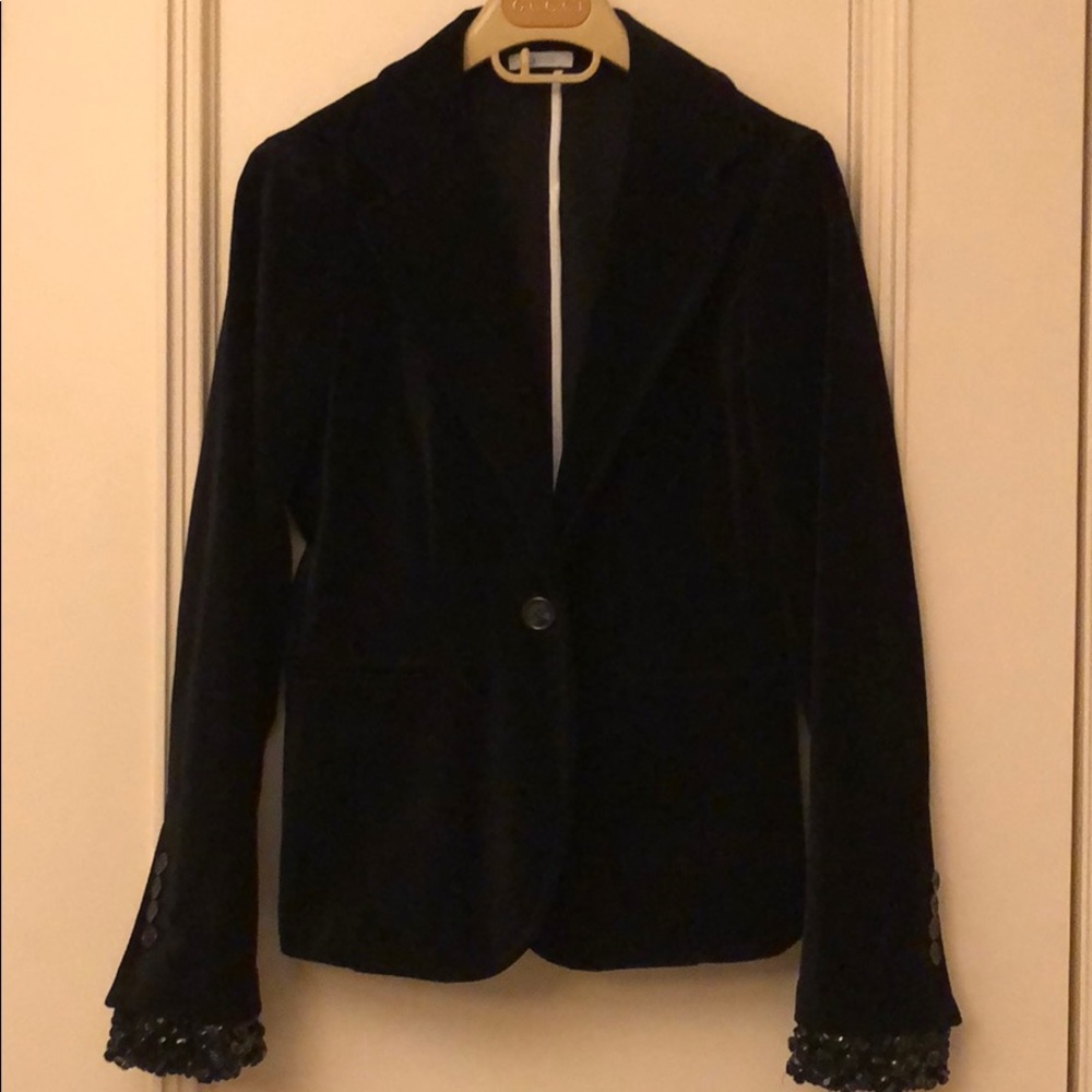 Aeve Black Velvet Blazer